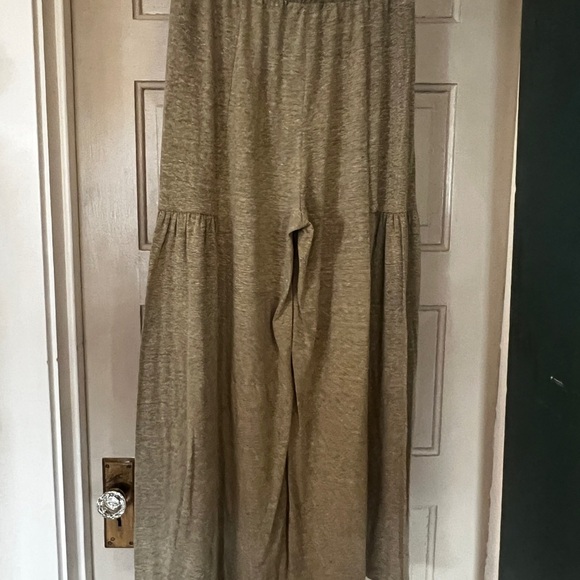 Olive Green Wide-Leg Pants - Picture 5 of 6